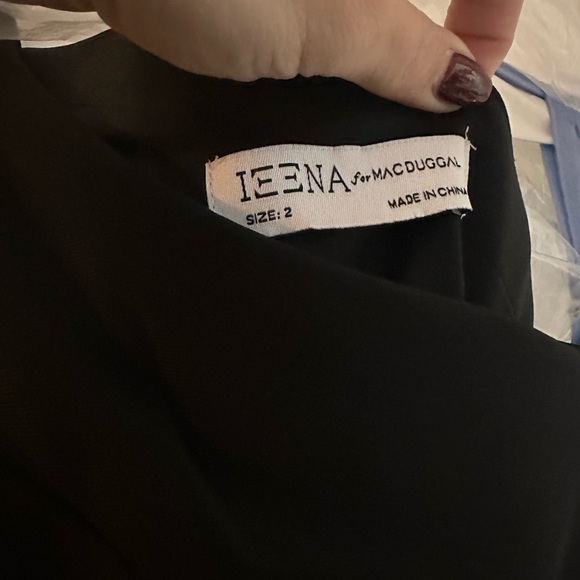 Mac Duggal one sleeve one shoulder illusion black evening gown sz 2 - Picture 5 of 6